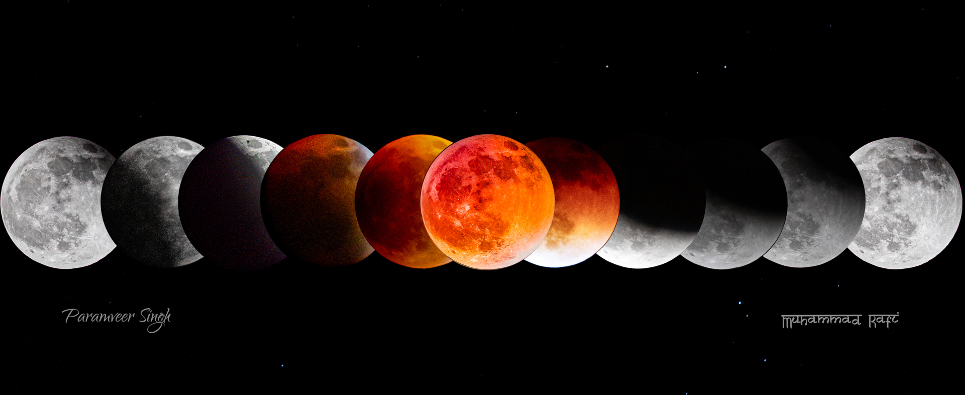 Blood Moon captured in IIST on September 7, 2025, during total lunar eclipse 