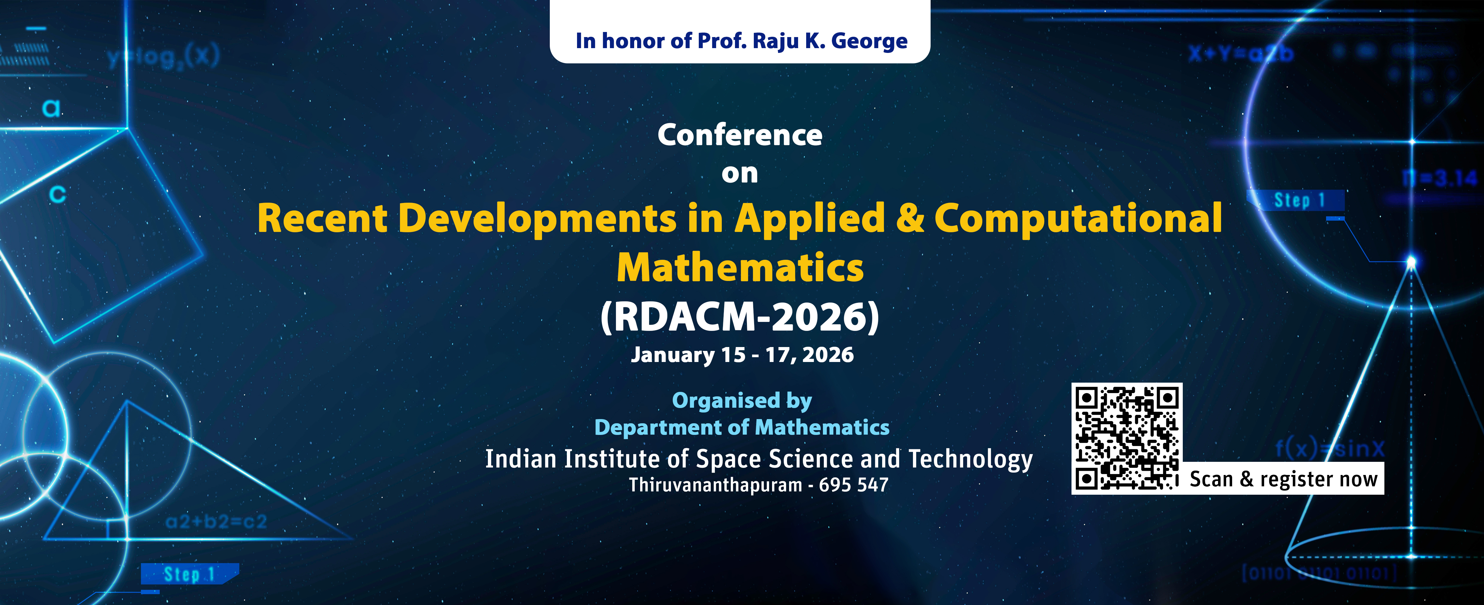 Recent Developments in Applied and Computational Mathematics (RDACM)