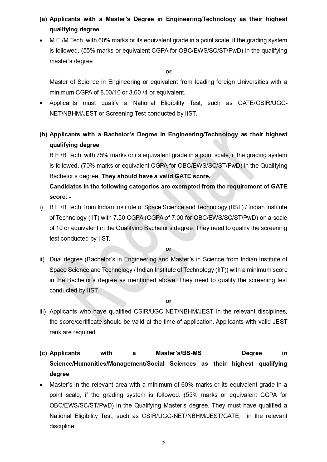 IIST Phd Notification 2026