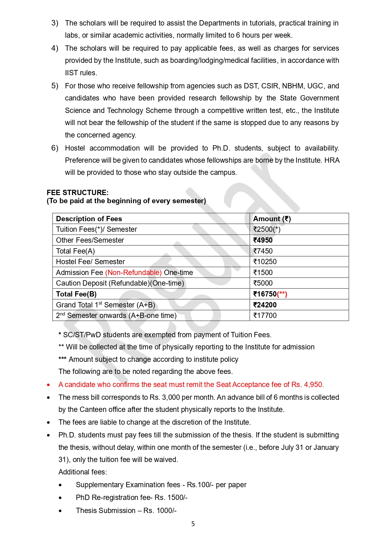IIST Phd Notification 2026