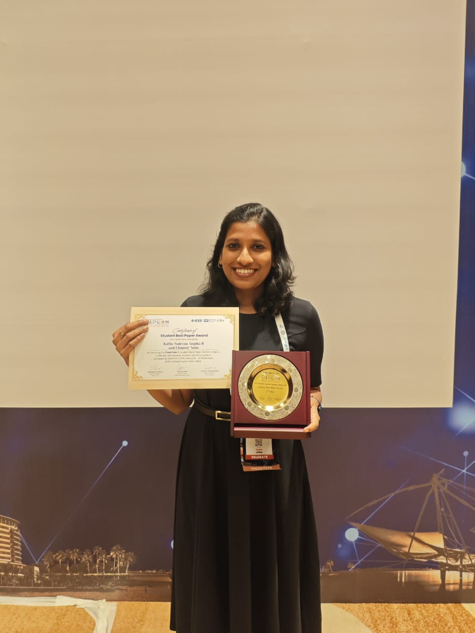 International Conference on Microwaves, Antennas & Propagation - IEEE MAPCON 2025 Best Paper Award