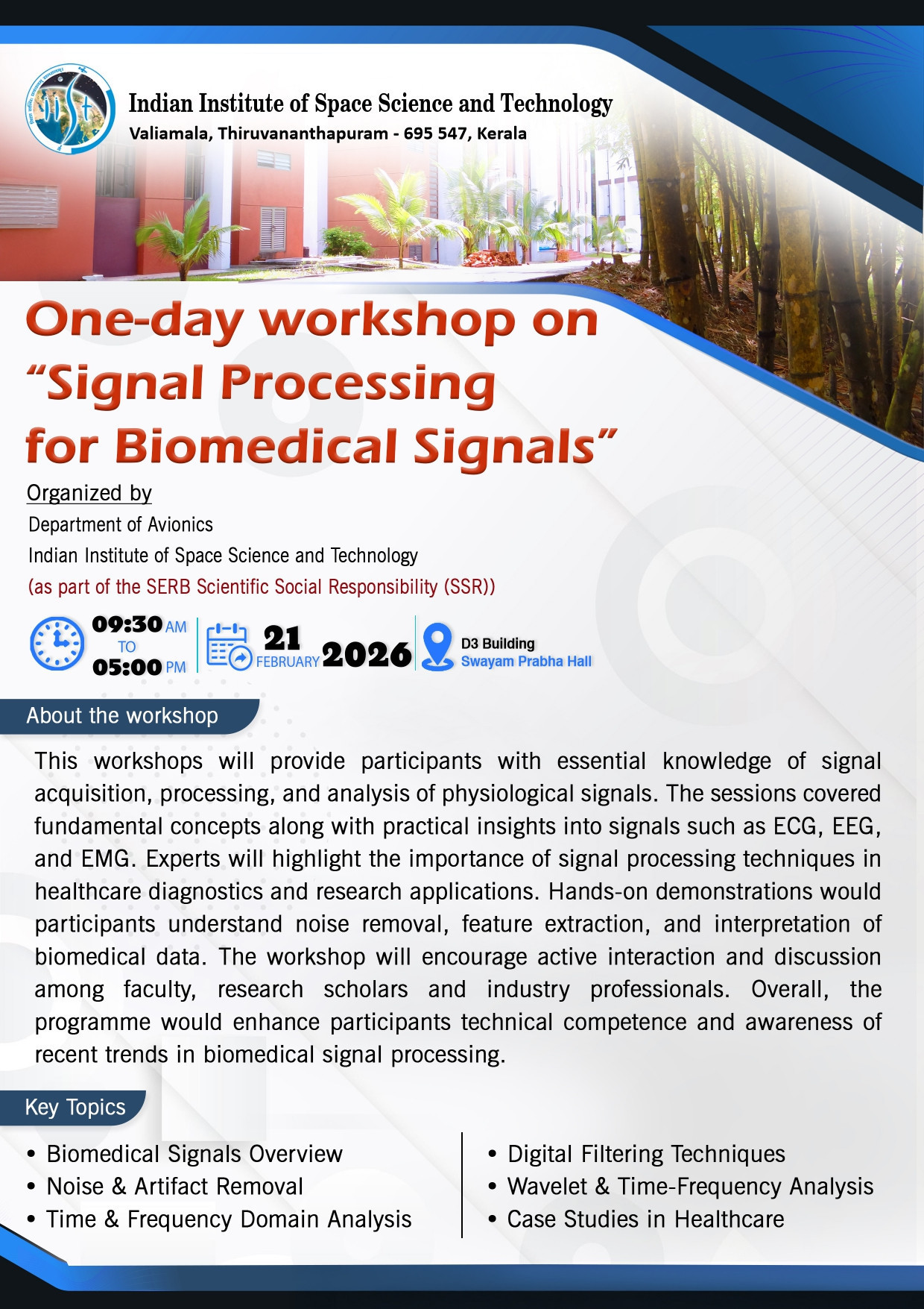 One day Work shop poster 2026