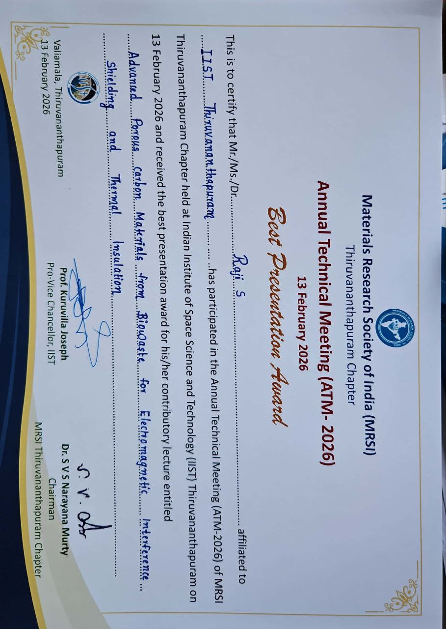 Materials Research Society of India (MRSI) Trivandrum Chapter- Annual Technical Meeting (ATM-2026)