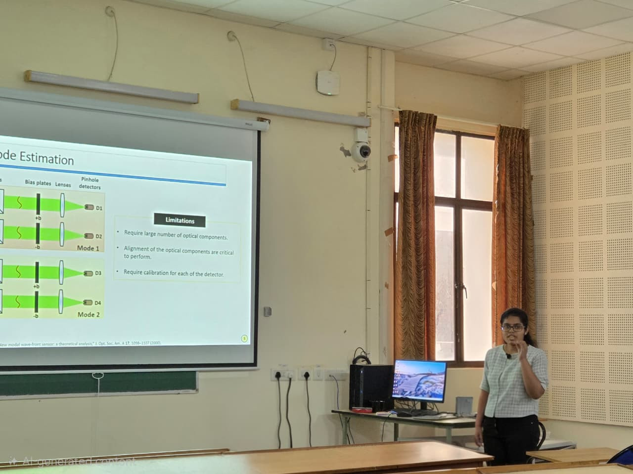 Holographic Modal Wavefront Sensing with Novel Quality Metric Parameter