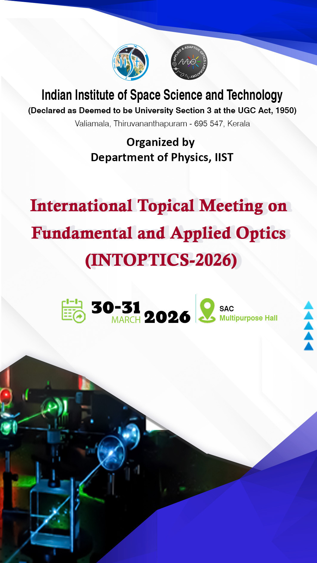 International topical meeting on Fundamental and Applied optics (INTOPTICS-26)