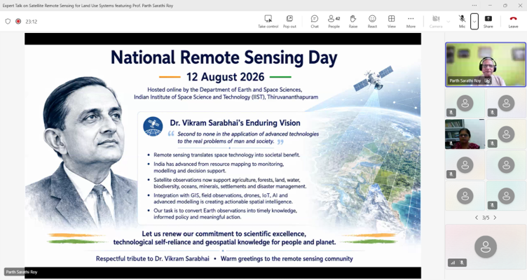 National Remote Sensing Day 2026 - Expert Talk on “Satellite Remote Sensing for Land Use Systems”