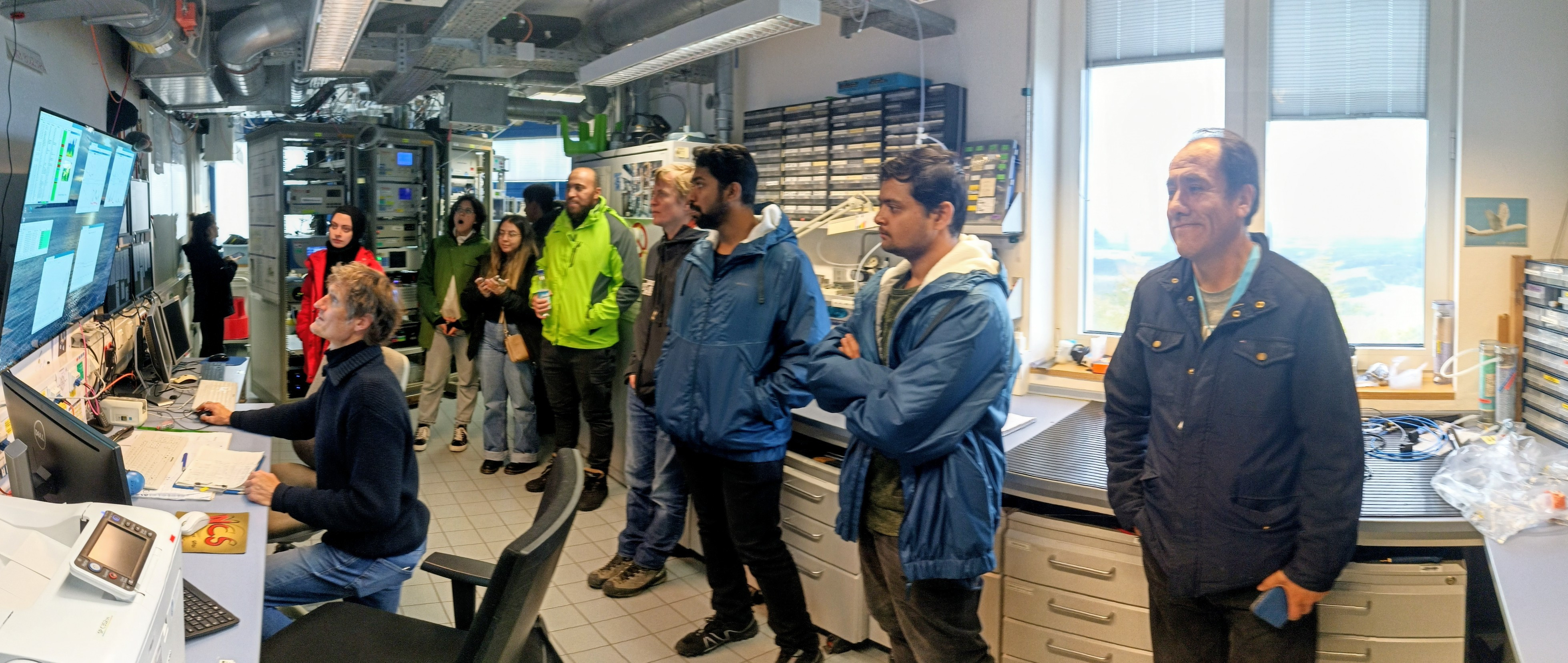 Sam P Raj and Aakash Kumar during the WMO-GAWTEC workshop at the Umweltforschungstation Schneefernerhaus, Germany