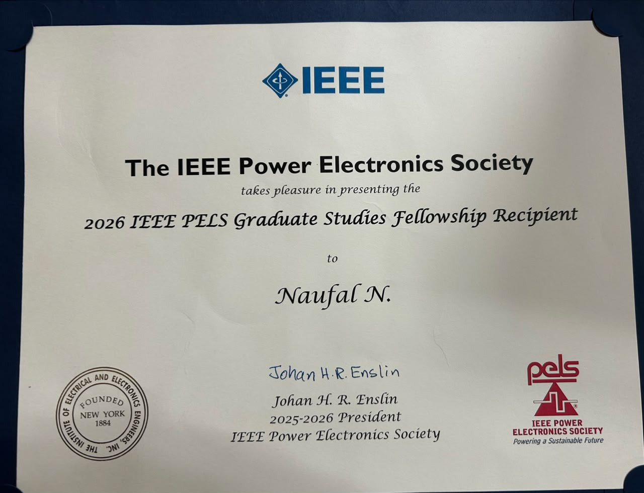  IEEE PELS Graduate Studies Scholarship 2026