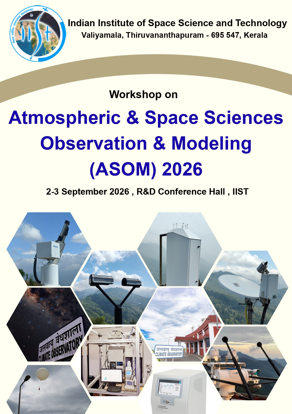 Two-Day Workshop on Atmospheric and Space Sciences Observation and Modelling (ASOM 2026)