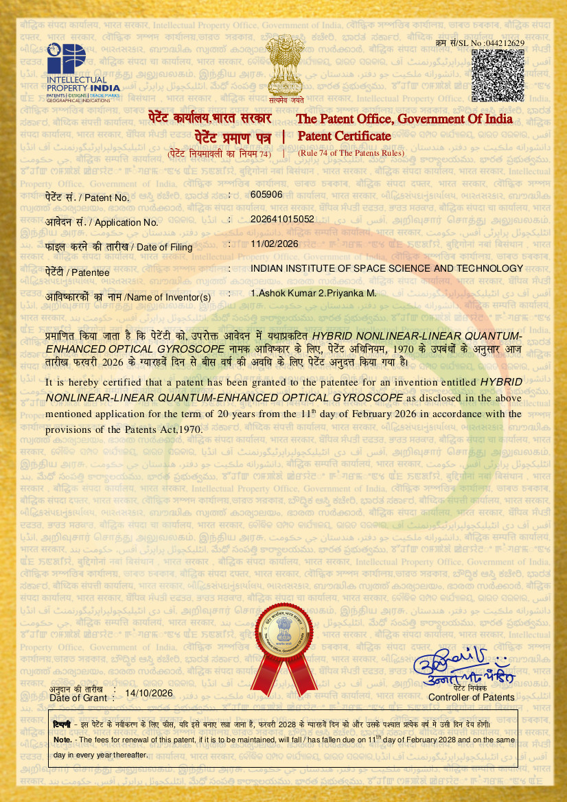 IIST Granted 28th Patent