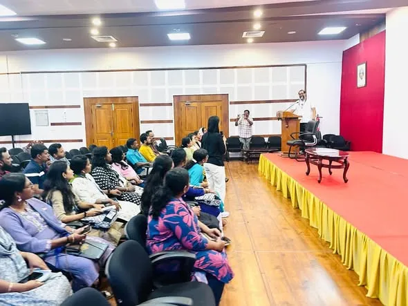 Prof. Dipankar Banerjee addressing the teachers