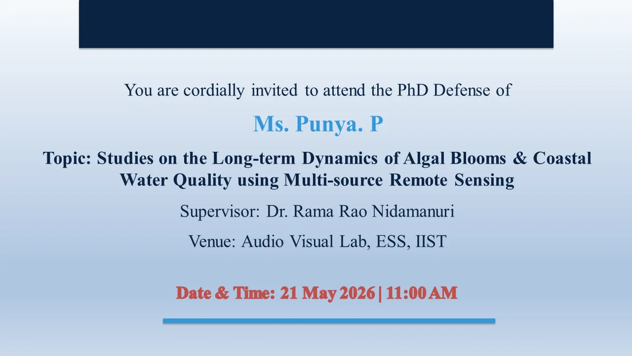PhD Defence- Ms Punya