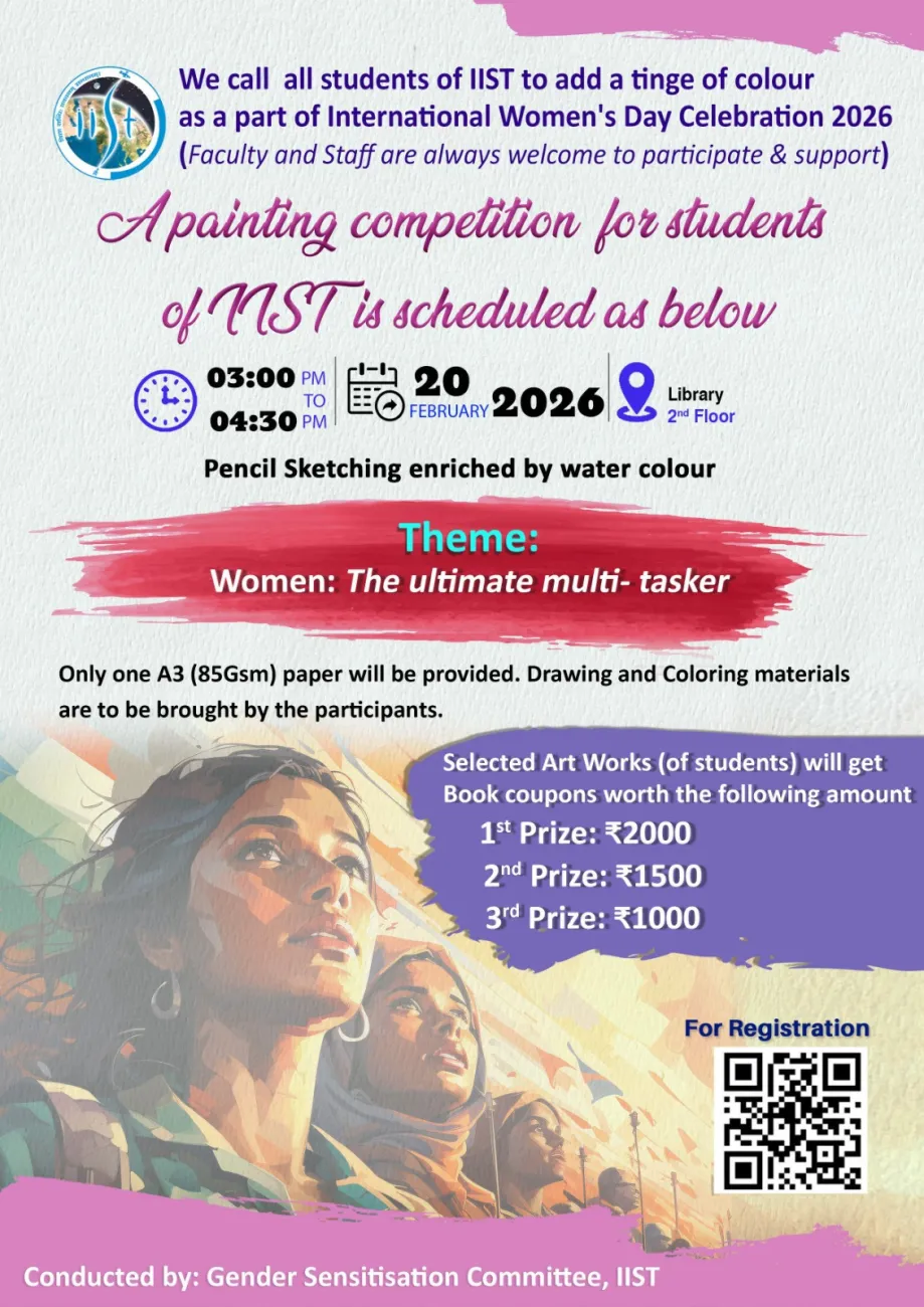 Conducting Painting and Photography Competitions as part of the International Women’s Day Celebrations - 2026 in IIST-20.02.26