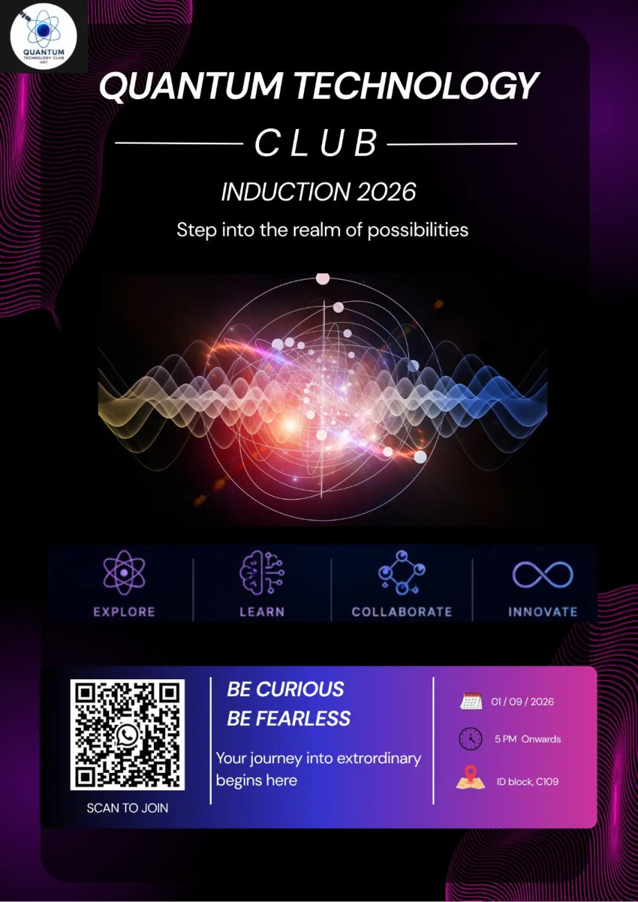 Quantum technology club induction 2026